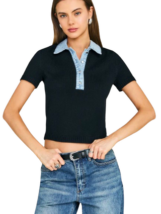 Erika Knit Top, Black