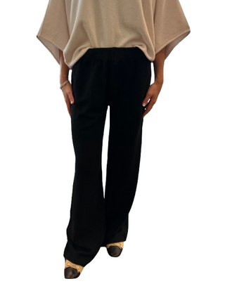 Knit Flared Pant, Black