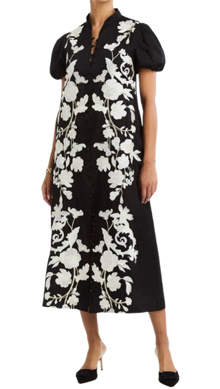 Elliana Midi Dress, Black
