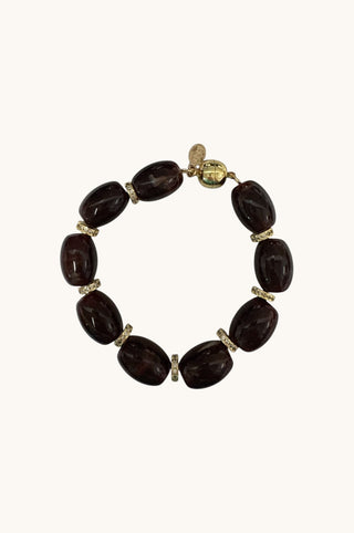 Chunky Link Bracelet, Dark Brown