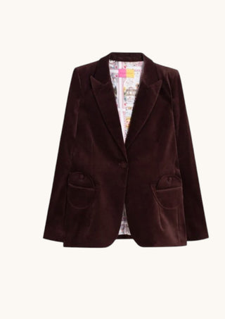 Brown Velvet Blazer