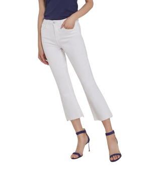 Kendra HR Crop Flare, Blanc