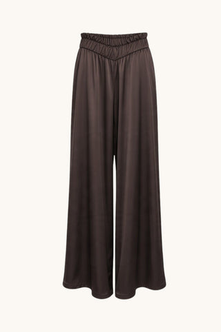 Silky Palazzo Pant, Chocolate
