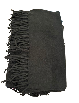 Fringe Scarf, Black