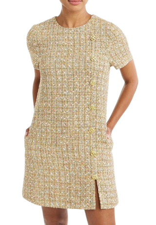 Isolde Mini Dress, Gold