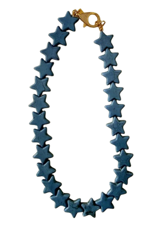 Star Necklace, Dusty Blue