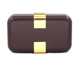 Atenas Clutch, Burgundy