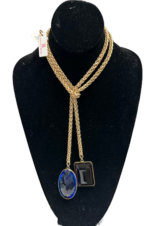 NovaB Lariat Crystal drop necklace