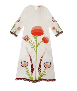 Floral Embroidered Kaftan