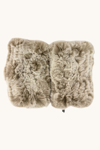 Rex Handwarmer, Taupe/White